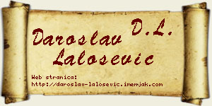 Daroslav Lalošević vizit kartica